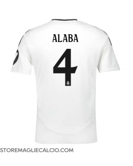 Real Madrid David Alaba #4 Maglia Gara Casa Repliche 2024-25 Maniche Corte